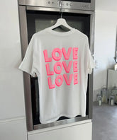 Hearujoy Harajuku Summer Casual Y2k Tops Love Pink Letter Graphic T Shirts Couple Streetwear Oversized Gothic Clothes Goth Women Clothing